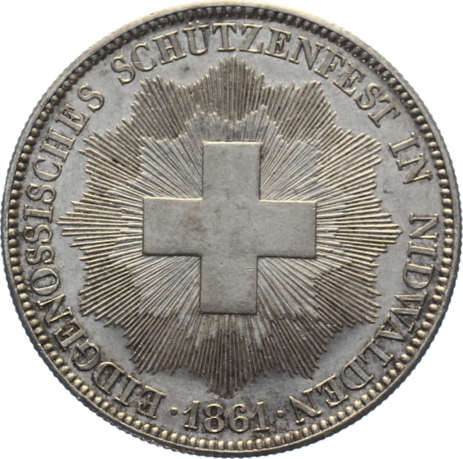 1861 Nidwalden - 5 Franken